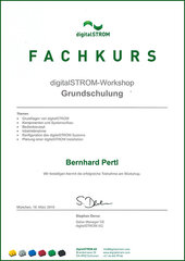 digitalStrom Grundschulung, Bernhard Pertl